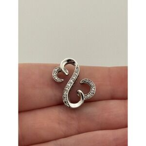 Jane Seymour Sterling Silver JWBR‎ Open Heart Pendant